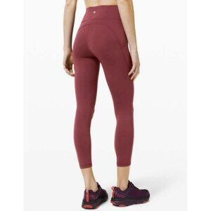 Lululemon Invigorate High-Rise Tight 25" Chianti Size 14 EUC